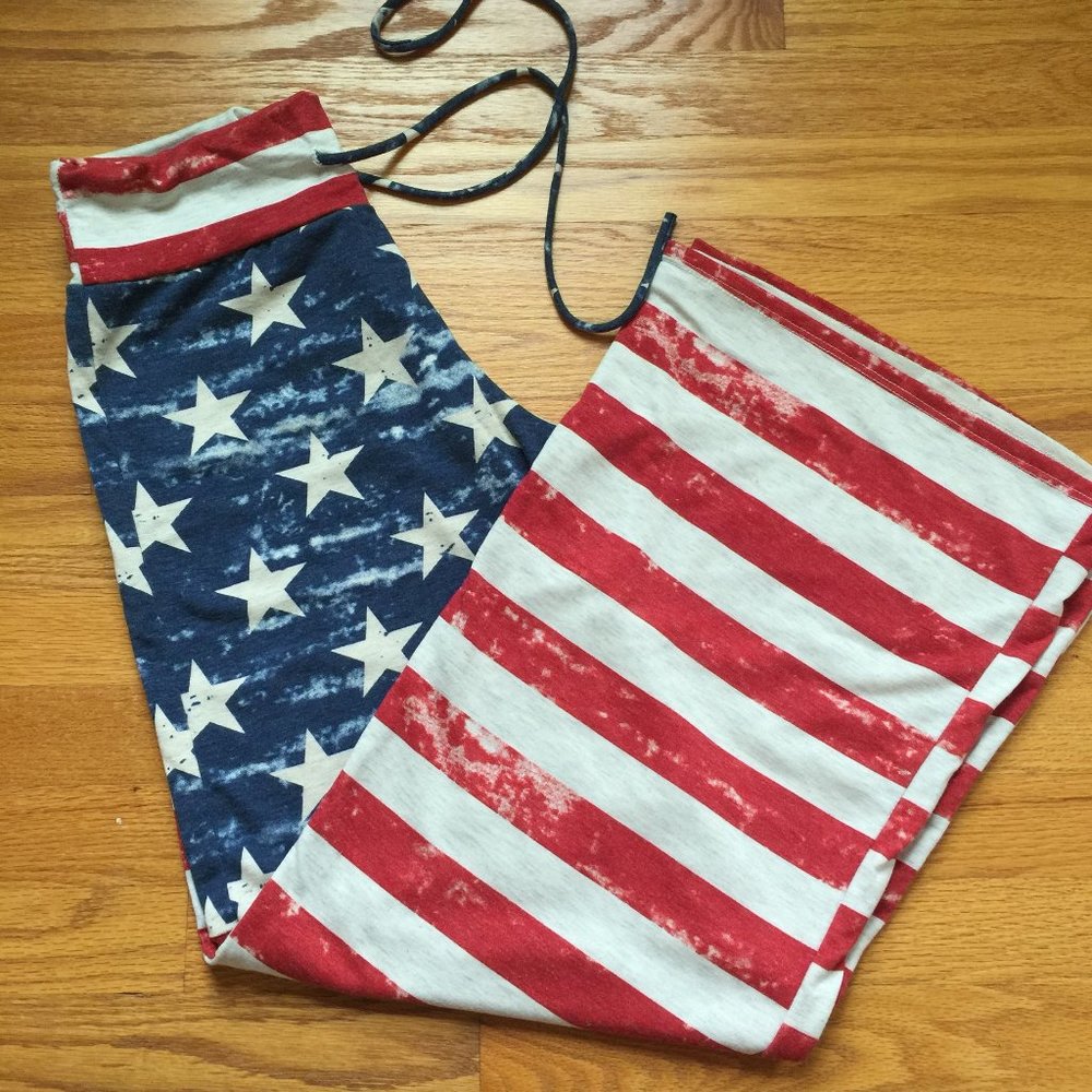 American Flag Casual Pants